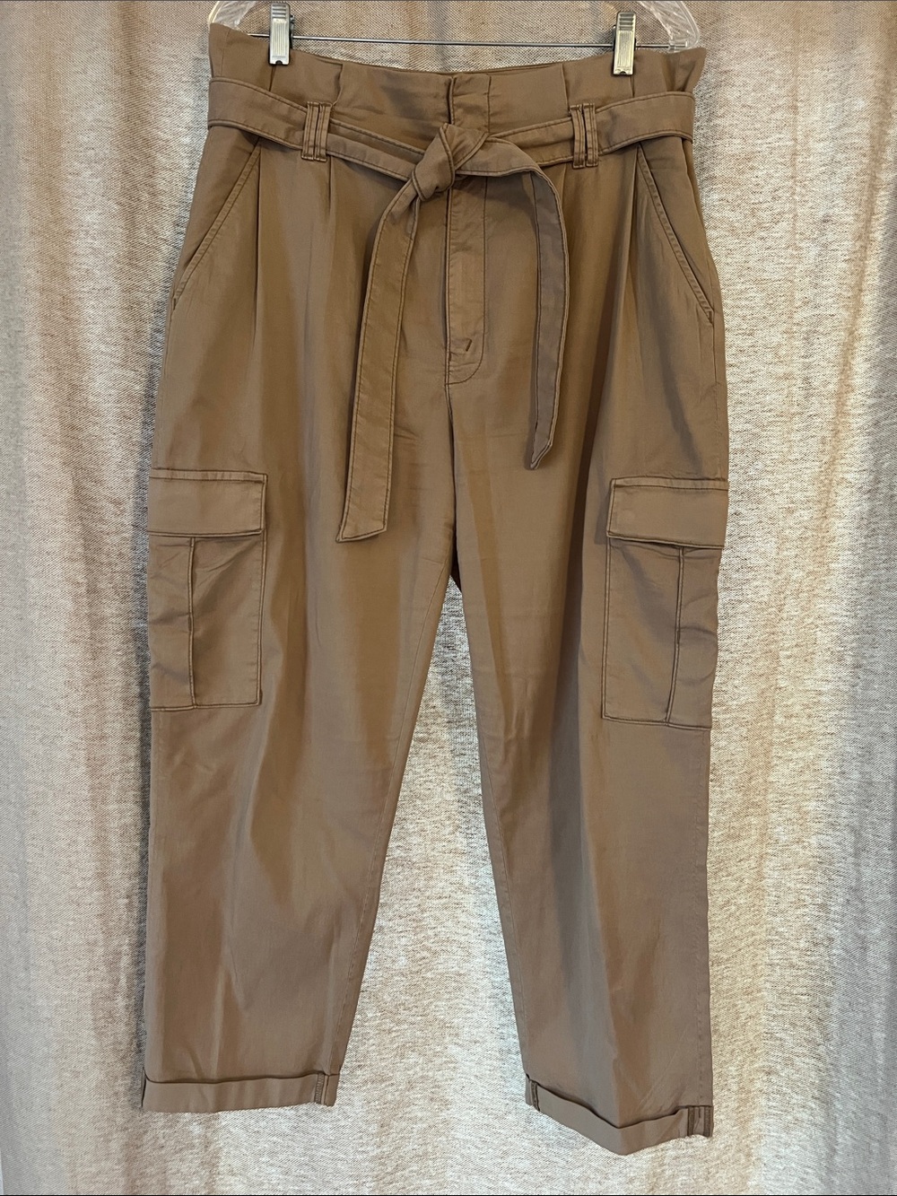White House Black Market Cropped Cargo Pants - Brown